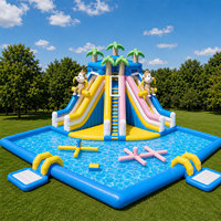Parc aquatique gonflable commercial pour enfants, idéal pour les jardins et les espaces extérieurs en Chine