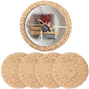 Manteles Individuales de Jacinto de Agua, Diseño Rústico, Trenzados, Resistentes al Calor, No Tóxicos, Ecológicos, 10 mm de Grosor, Manteles para Bodas - Product Image 3