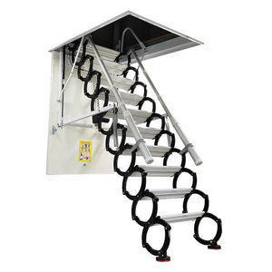 Escalera retráctil eléctrica para ático, escalera elevadora plegable oculta totalmente automática para casas <span class=keywords><strong>pequeñas</strong></span> de dos plantas - Product Image 3