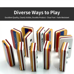 Ensemble de dominos en acrylique personnalisé <span class=keywords><strong>à</strong></span> 5 couches, directement de l'usine, <span class=keywords><strong>couleurs</strong></span> vives de haute qualité, jouet éducatif pour l'apprentissage ludique - Product Image 4