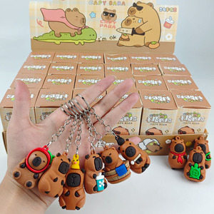 Figuras de Acción de Capibara Kawaii, Lindas y Animadas, Venta al por Mayor, Colección para Niños, Llavero, Caja Misteriosa, Caja Sorpresa - Product Image 5