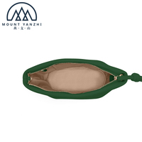 Pochette de poignet pour femme en cuir véritable RFID, design Dumpling Guangdong, avec fermeture éclair, personnalisable avec logo, de luxe, par Mount Yanzhi
