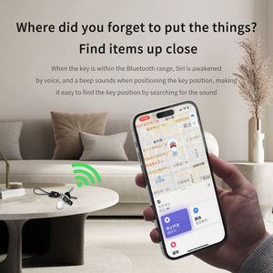 Traceur intelligent pour le positionnement, dispositif anti-perte pour téléphone portable, clés, portefeuille, compatible Android et iOS, en plastique - Product Image 6