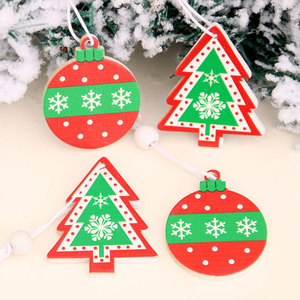 boules décoratives, pendentifs <span class=keywords><strong>en</strong></span> <span class=keywords><strong>bois</strong></span>, décorations <span class=keywords><strong>de</strong></span> <span class=keywords><strong>Noël</strong></span> peintes, petits cadeaux - Product Image 3