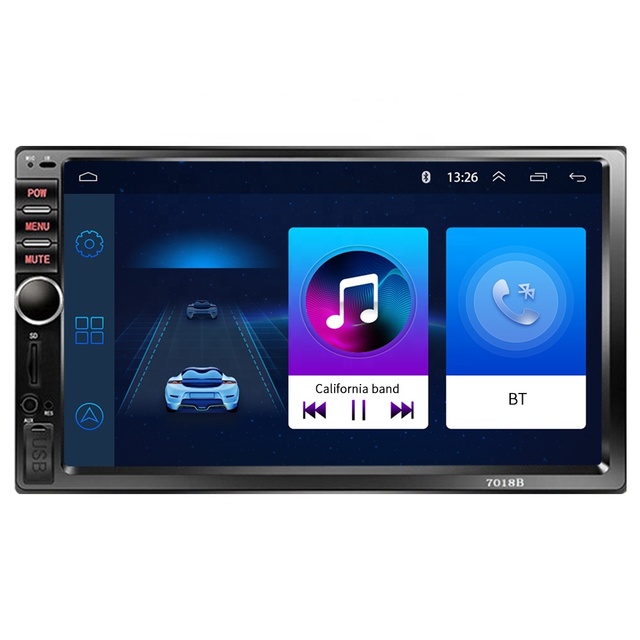 7018 7-inch Screen Reversing Image 12V Radio Audio Steering Wheel Control 2din BT Car Mp5 Player Manual