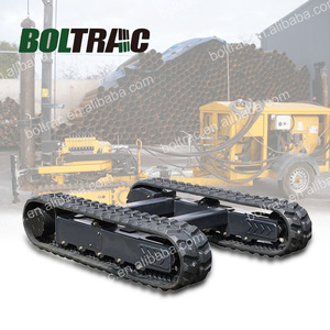 Gruppo Sottocarro con Cingoli in Acciaio e Gomma per Mini Dumper e Frantumatore Mobile da 3/5/6/8/10/12 Tonnellate con Motore Idraulico - Product Image 3