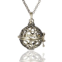 Nouveau collier avec pendentif en forme de boule, collier vintage pour la grossesse, diffuseur d'huiles essentielles d'aromathérapie, bijoux