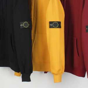 Sudadera con Capucha Clásica Básica Holgada de Algodón 100% Liso con Parche Bordado de Lujo 2026 para Hombre - Product Image 6