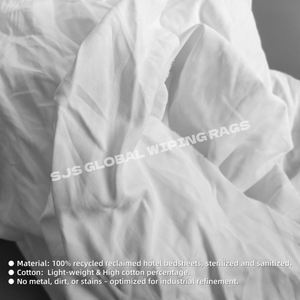 Trapos de Limpieza Ecológicos en Bolsa de 10 kg, Trapos de Algodón Blancos para Limpieza de Máquinas, Trapos de Algodón para Limpiar - Product Image 4