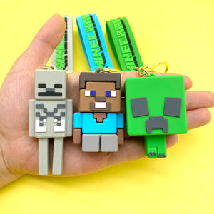 LLavero <span class=keywords><strong>de</strong></span> coche <span class=keywords><strong>de</strong></span> goma suave <span class=keywords><strong>de</strong></span> PVC My World, elegante llavero <span class=keywords><strong>de</strong></span> Anime <span class=keywords><strong>de</strong></span> dibujos animados en 3D, mochila, bolso, dijes, llavero <span class=keywords><strong>de</strong></span> plástico <span class=keywords><strong>de</strong></span> juego <span class=keywords><strong>Mine</strong></span> World - Product Image 2
