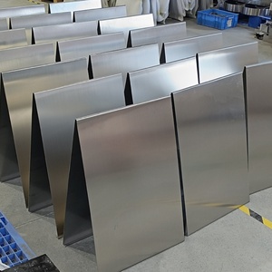 Custom Floor Folding Billboard Vertical Mirror Stainless Steel Display Stand A-<b>Frame</b> Shop Door Standing Plate Custom Sign Board - Product Image 6