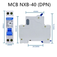 CHINT NXB-40 NXBLE-40 DPN DPNL 1P+N Remplace DZ267-32 4600A 50/60Hz Protection contre les fuites sur rail DIN Disjoncteur miniature Courbe BCD C