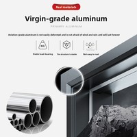 Sistema de Sellado de Ventanas Moderno, Insonorizado, de Aleación de Aluminio, con Diseño de Puente Roto Templado, Personalizado para Balcón