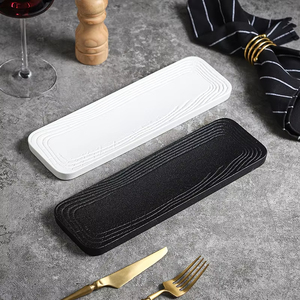 Assiettes de service en grès céramique mat pour la restauration, <span class=keywords><strong>vaisselle</strong></span> unique pour restaurants et hôtels - Product Image 4