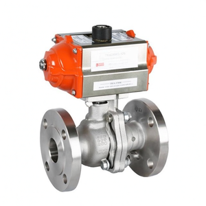 Vente de liquidation B2B COVNA, vanne à bille pneumatique à bride WCB, deux voies, étanchéité avec interrupteur de fin de course, vanne à bille à bride de commande d'air - Product Image 3