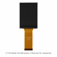 Modul LCD IPS QVGA 2,7 Inci 320x240 TMK, IC Driver ILI8961, 250 Nits, SPI+RGB 40 PIN, Layar Industri untuk Pengukuran Presisi