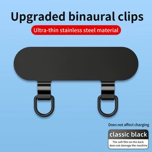 Universal Strap Phone Lanyard with Stainless Steel Slip D-Ring Mobile Phone Tether Tab in Rope Shape Metal <b>Clip</b> - Product Image 2