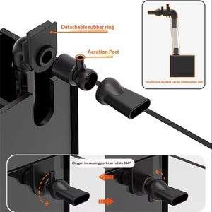 SunSun YX Desktop <span class=keywords><strong>Aquarium</strong></span>, compact formaat, ingebouwde verstelbare zwanenhalslamp, klein <span class=keywords><strong>aquarium</strong></span> voor siervissen - Product Image 3
