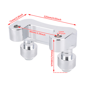 Adaptateur de fixation pour guidon de moto Harley Softail Breakout Fat Boy 18-25 Touring Road Street Glide <span class=keywords><strong>Dyna</strong></span> - Product Image 4