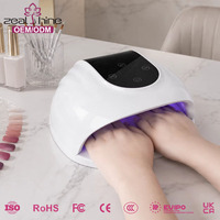 Lampe UV pour ongles à double longueur d'onde 365nm 405nm avec logo personnalisé, sécheuse à ongles sans fil avec minuterie intégrée pour un séchage rapide du gel à ongles