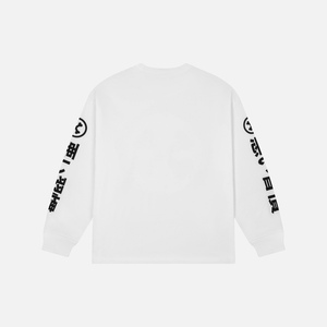 เสื้อยืดแขนยาววาชู พรีเมียม คอตตอนหวีพิเศษ ทรงหลวม สตรีทแวร์สำหรับผู้หญิง พร้อมลายพิมพ์ซิลค์สกรีน - Product Image 2
