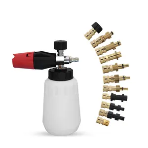 Pressure Washer Gun Lance Bayonet Adapter Quick Connector Snow Foam Lance Foam Cannon Foam Nozzle Adapter 1/4"