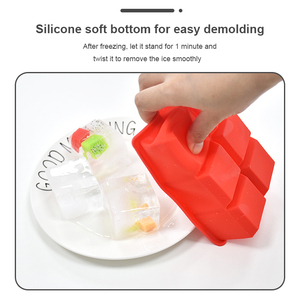 Custom logo silicone ice ball Wholesale ice cube tray Easily release ice mold Square cube tray for whiskey - Product Image 3