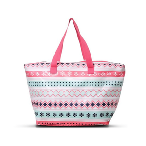 Bolsa de Playa Impermeable de PVC con Estampado Digital de Estilo Étnico, 61x38x25cm, con Correa - Product Image 1