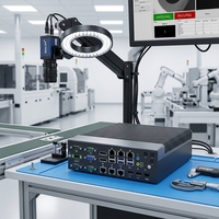 Ordinateur embarqué sans ventilateur Yantronic I3/I5/7 avec processeur de 6e/7e/8e/9e génération, 32 Go de RAM, 6 ports LAN pour la vision industrielle