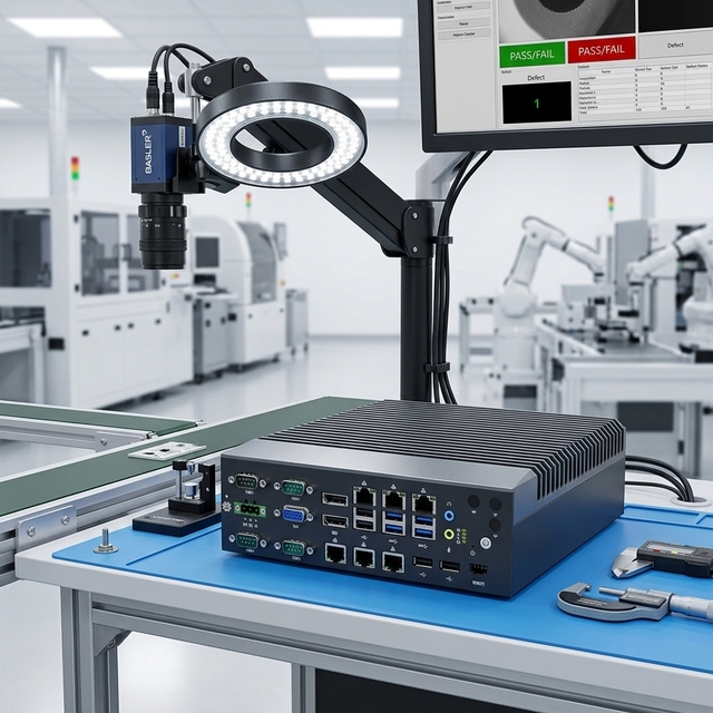 Yantronic Fanless Embedded Computer I3/I5/7 with 6/7/8/9 Gen CPU 32GB RAM 6 LAN Ports for Machine Vision