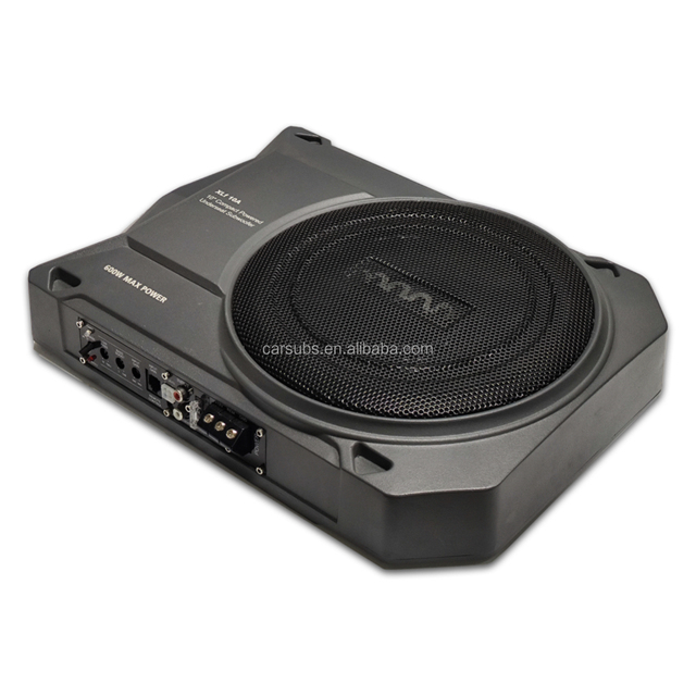 Car Stereo 10 Inch Car Slim Subwoofer RMS 150W Strong Bass Peak 1500W Strong Bass Under Seat Car Active Subwoofer