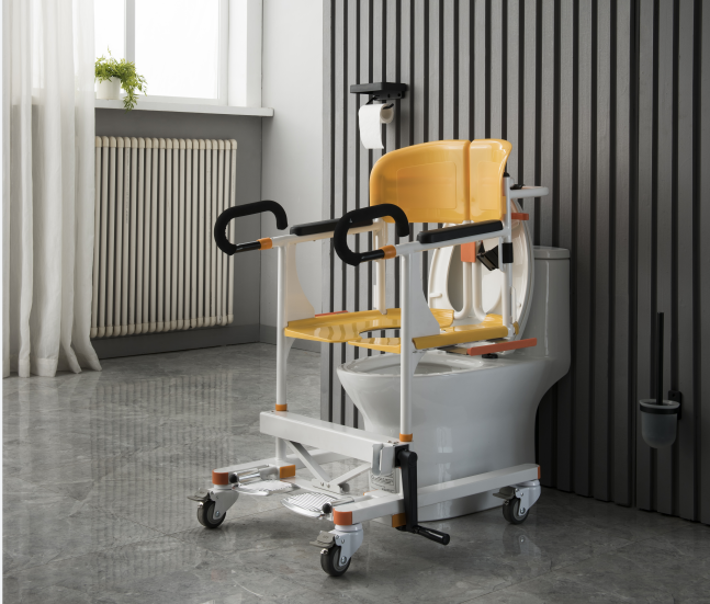 Multifunctional Patient Transfer Commode Chair Toilet Chair