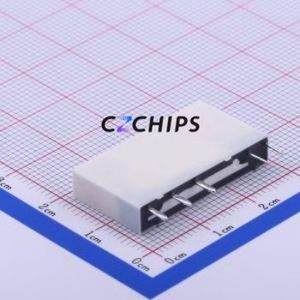 HF41F/5-ZS Power Relay SIP,5x28mm Relay 5V 1 Changeover: 1C (SPDT-Changeover)::: 5 6A-30VDC/6A-250VAC - Product Image 2