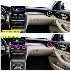 <span class=keywords><strong>Classe</strong></span> <span class=keywords><strong>C</strong></span> Sortie d'air intérieure avant et arrière Tweeter rotatif 3D 4D Lumière ambiante pour <span class=keywords><strong>Mercedes</strong></span>-Benz <span class=keywords><strong>W205</strong></span> C63 C300 - Product Image 2
