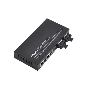 Convertidor de Medios de <span class=keywords><strong>Fibra</strong></span> Óptica UT-King 2*SC <span class=keywords><strong>Fibra</strong></span> 4*RJ45 10/100/1000Mbps 20km, Equipo de <span class=keywords><strong>Fibra</strong></span> Óptica <span class=keywords><strong>Monomodo</strong></span> - Product Image 2