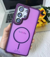 Coque de téléphone Skin Touch 2026 pour Samsung S26 Plus A73, finition givrée brillante, antidérapante, support magnétique, logo personnalisé OEM/ODM