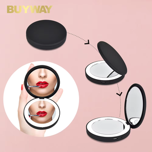 Specchietto Tascabile <span class=keywords><strong>Mini</strong></span> Pieghevole da Viaggio con Luce LED e Ingrandimento, Personalizzabile con LOGO - Product Image 6