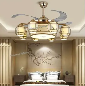 Multi-function Safe And Beautiful Indoor Ceiling Lighting Chandelier With Fan