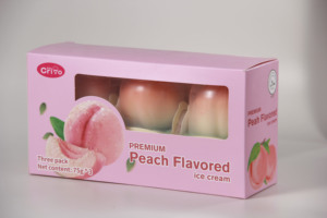 Bán Buôn Trái Cây Hình Dulce De Leche Đào Ice Cream Halal Internet Nổi Tiếng Virus Miễn Phí Ice Cream Đóng Gói Trong Hộp - Product Image 6