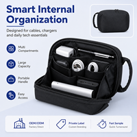 Sac de rangement portable pour câbles de données de voyage avec poignée, protection pour chargeurs et accessoires électroniques numériques