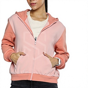 Sudaderas con Capucha para Mujer, Diseño Moderno, Color Sólido, con Cierre, Tallas Grandes - Product Image 1