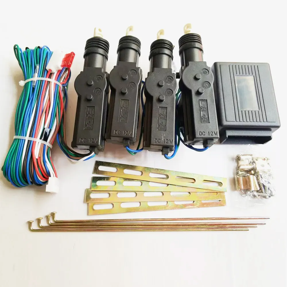 12V Auto Centrale Vergrendeling Unit Met Nieuwe Ontwerp Unit Sterke Connector Elektrische Auto Deurslot Auto Centrale Vergrendeling volledige Kit