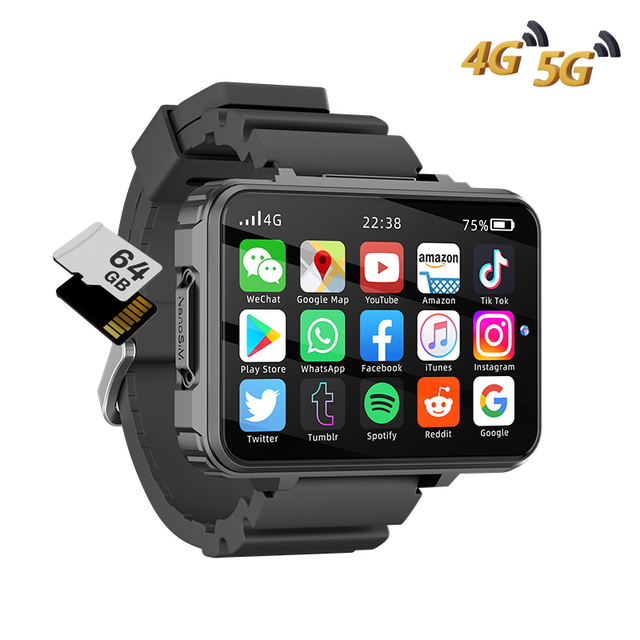 VP999 2026 Smart Bracelet Watch with Stainless Steel Flashlight GPS 5G Android 4G Sim Card  Display Smartwatch with Camera