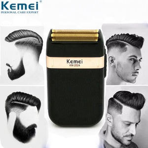 Afeitadora Recargable USB para Hombre KM-2024 ABS, Recortadora de Barba de Calidad de Marca, Venta Rápida, Proveedor de Fábrica 2024 - Product Image 4
