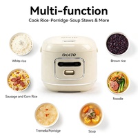 Autocuiseur Électrique Intelligent Multifonction Portable avec Cuve Intérieure en Acier Inoxydable 304 Couleur Personnalisable, Tasse à Mesurer et Boîtier en Plastique 220V