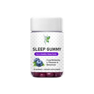 Gomitas para Dormir con Melatonina y L-Teanina, Ayuda para un Ciclo de Sueño Saludable, Favorece el Sueño y el Despertar, Refrescante y Energizante - Product Image 1