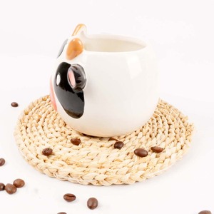 Tasse 3d en céramique de thé de café de lait d'animal de forme de vache en relief de <span class=keywords><strong>peinture</strong></span> de main mignonne - Product Image 6