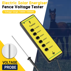 10KV <span class=keywords><strong>Neon</strong></span> hàng rào điện áp <span class=keywords><strong>Tester</strong></span> chuyên nghiệp 1000 đến 10000V 6 <span class=keywords><strong>Neon</strong></span> chỉ số đèn Vàng & Đen nhựa cho các trang trại - Product Image 2