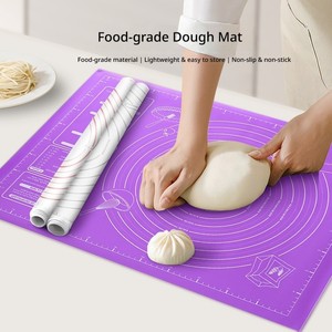 Alfombrilla de Silicona Resistente a las Manchas, Alfombrilla de Horneado de Grado Alimenticio de Secado Rápido para la Preparación Diaria de Pan y Repostería en la Cocina - Product Image 4