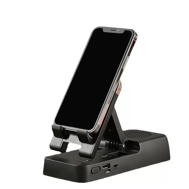 Multi-function Foldable Bracket Blue Tooth Speaker Adjustable Desk Tablet Mobile Phone Lazy Holder with Wireless BT Speaker